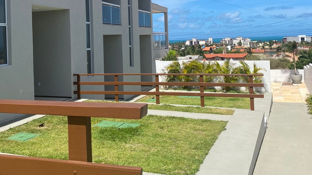 Beach Townhouse IV homes with the Atlantic Ocean beyond