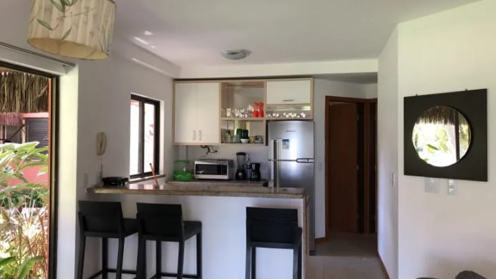 Open-plan kitchen and living area