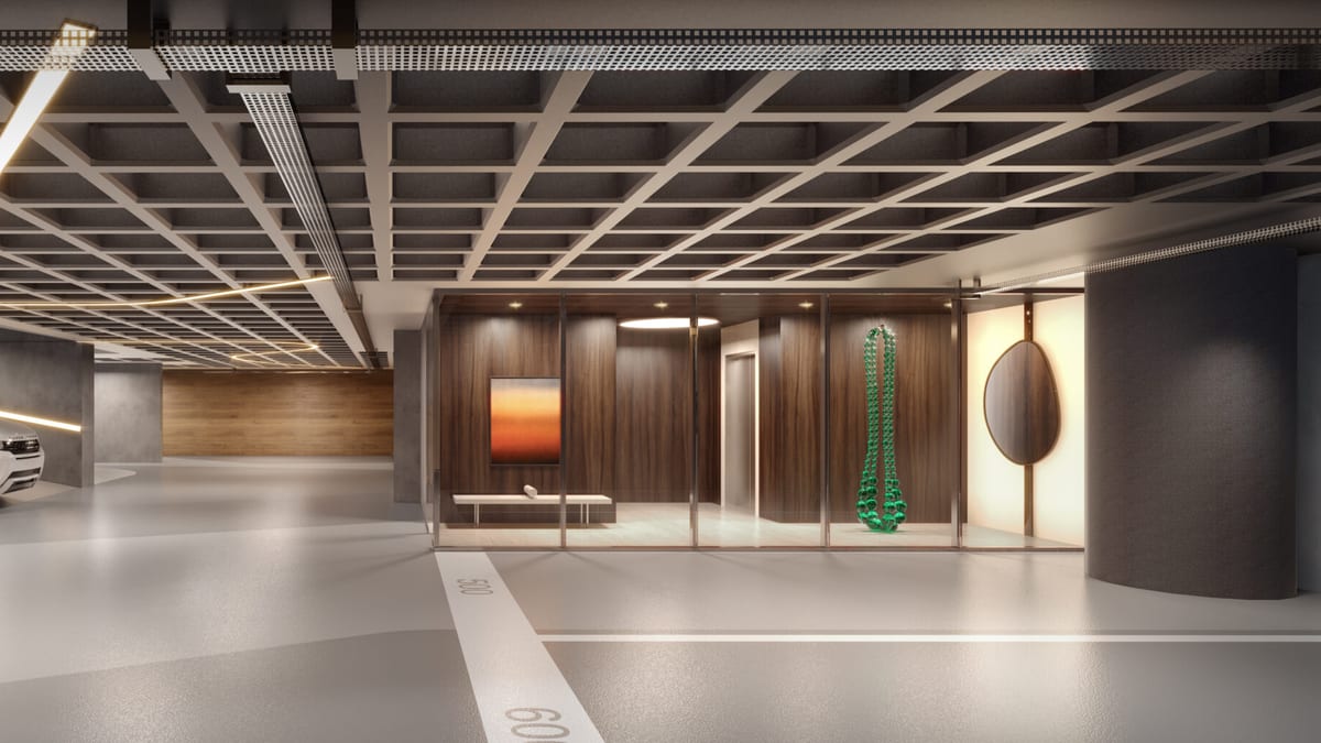 Private vehicle garage concept at Edge Condominium