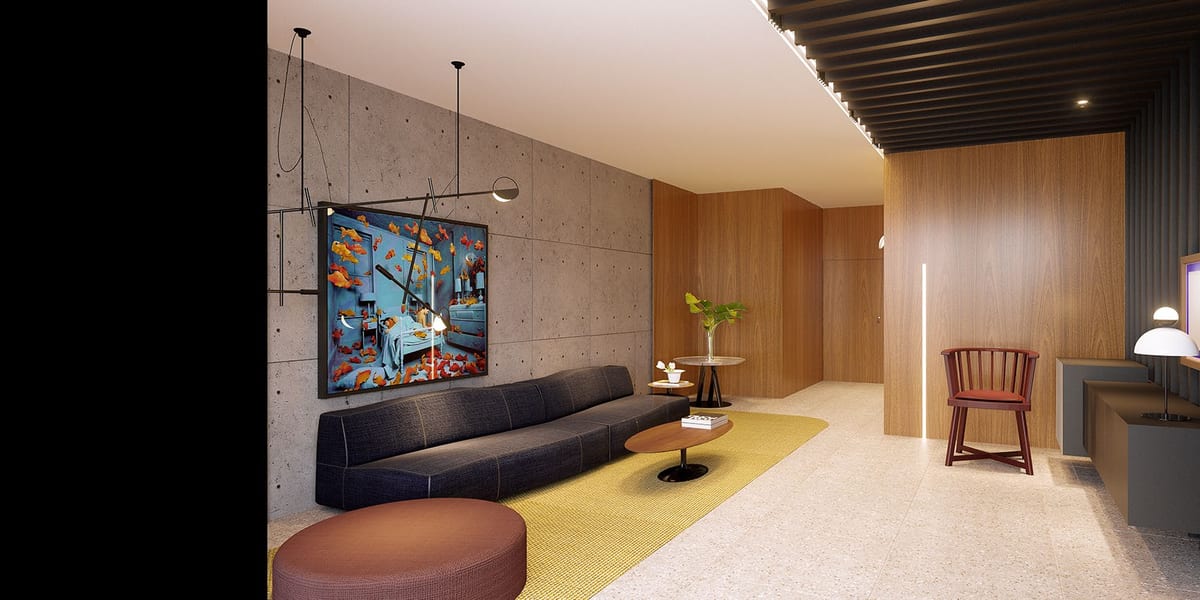 Hemisphere Residence — Social entrance hall