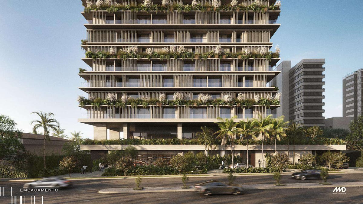 Infinity Fortaleza — Illustrative Infinity entrance and planted facade