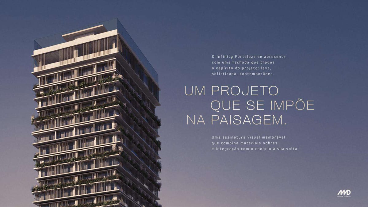 Infinity Fortaleza — Infinity tower architectural illustration
