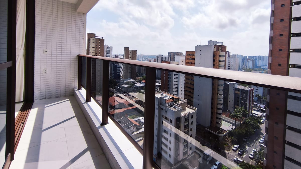 Balcony view from the J. Smart apartment in Aldeota