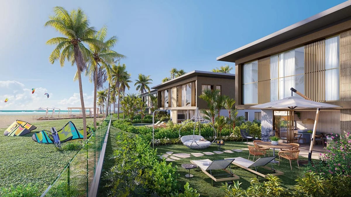 House layout with private outdoor area