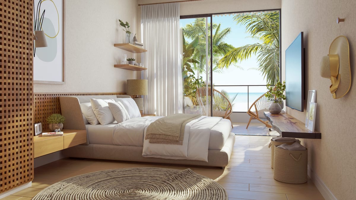 Illustrative principal suite at Ocean Garden